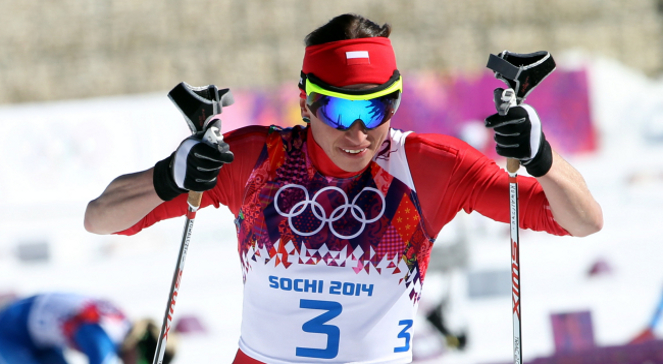 Justyna Kowalczyk w trakcie biegu łączonego 2x7,5 km techniką klasyczną i łyżwową na igrzyskach w Soczi