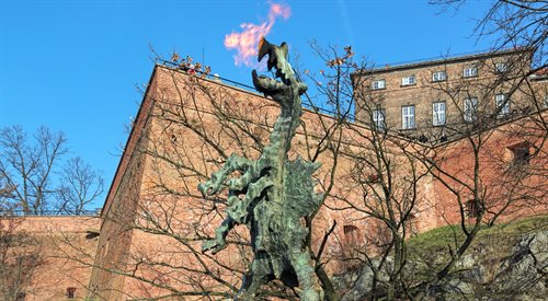 Pomnik smoka wawelskiego w Krakowie (zdjęcie ilustracyjne)