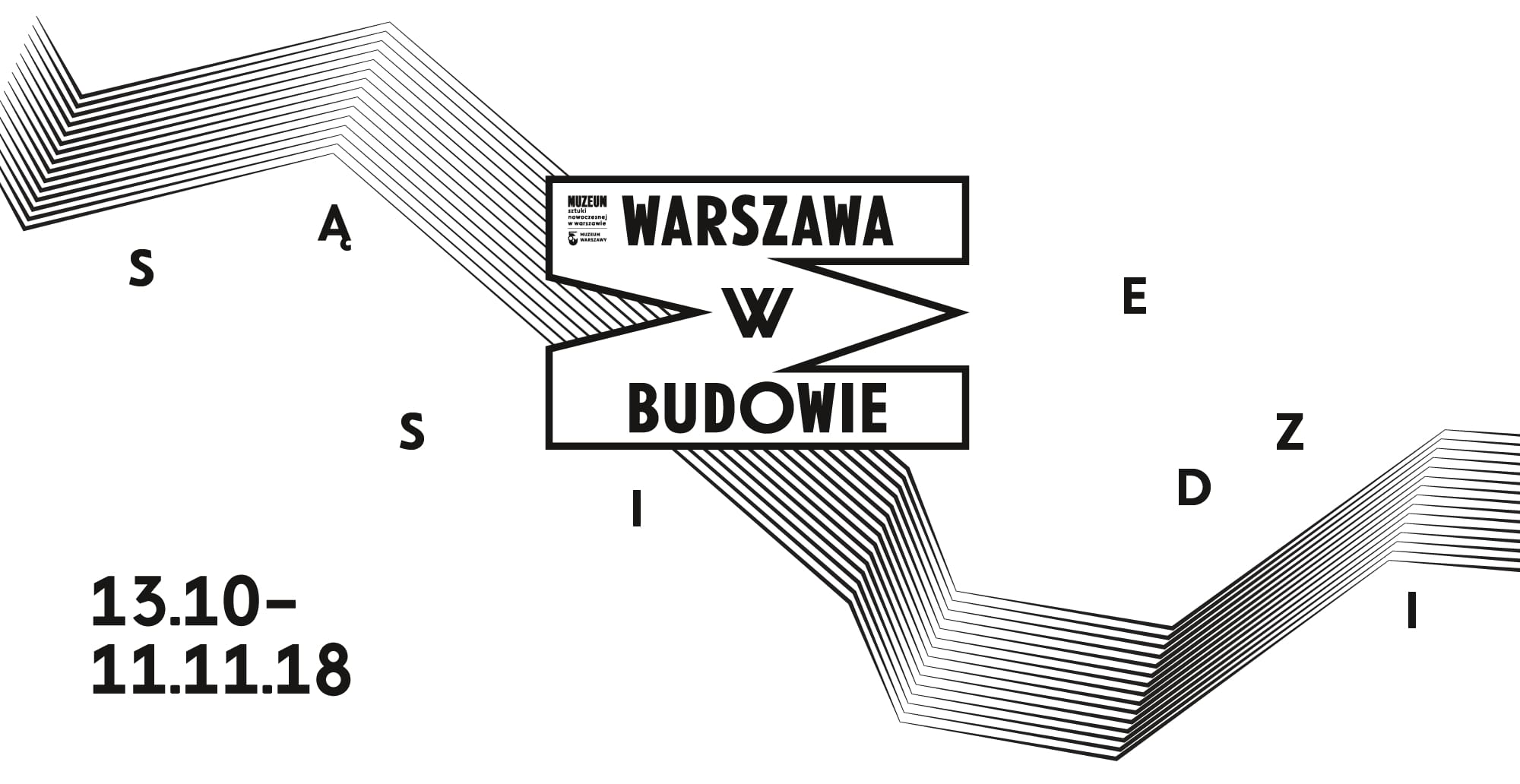 Plakat festiwalu Warszawa w budowie