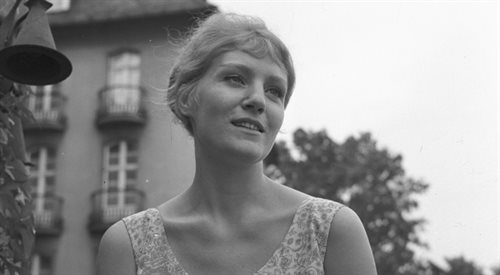 Sopot 08.1963. Piosenkarka Anna German