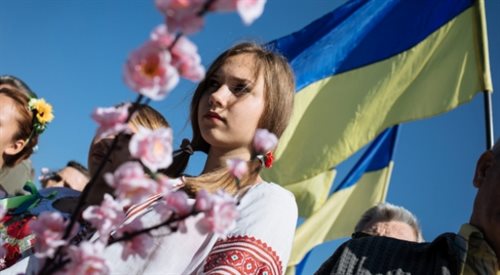 Demonstracja proukraińska w Kijowie