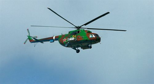 Mi-8 na rosyjskim Rostowem nad Donem. Zdjęcie ilustracyjne