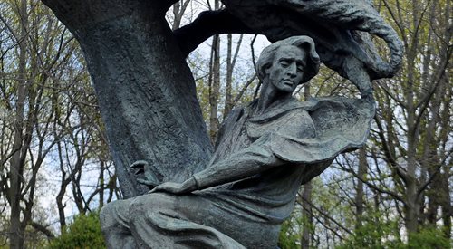 Pomnik Fryderyka Chopina w Warszawie autorstwa Wacława Szymanowskiego