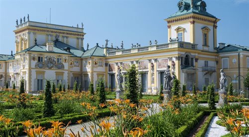 Ogród w Wilanowie wchodzący w skład zespołu pałacowo-parkowego w Wilanowie