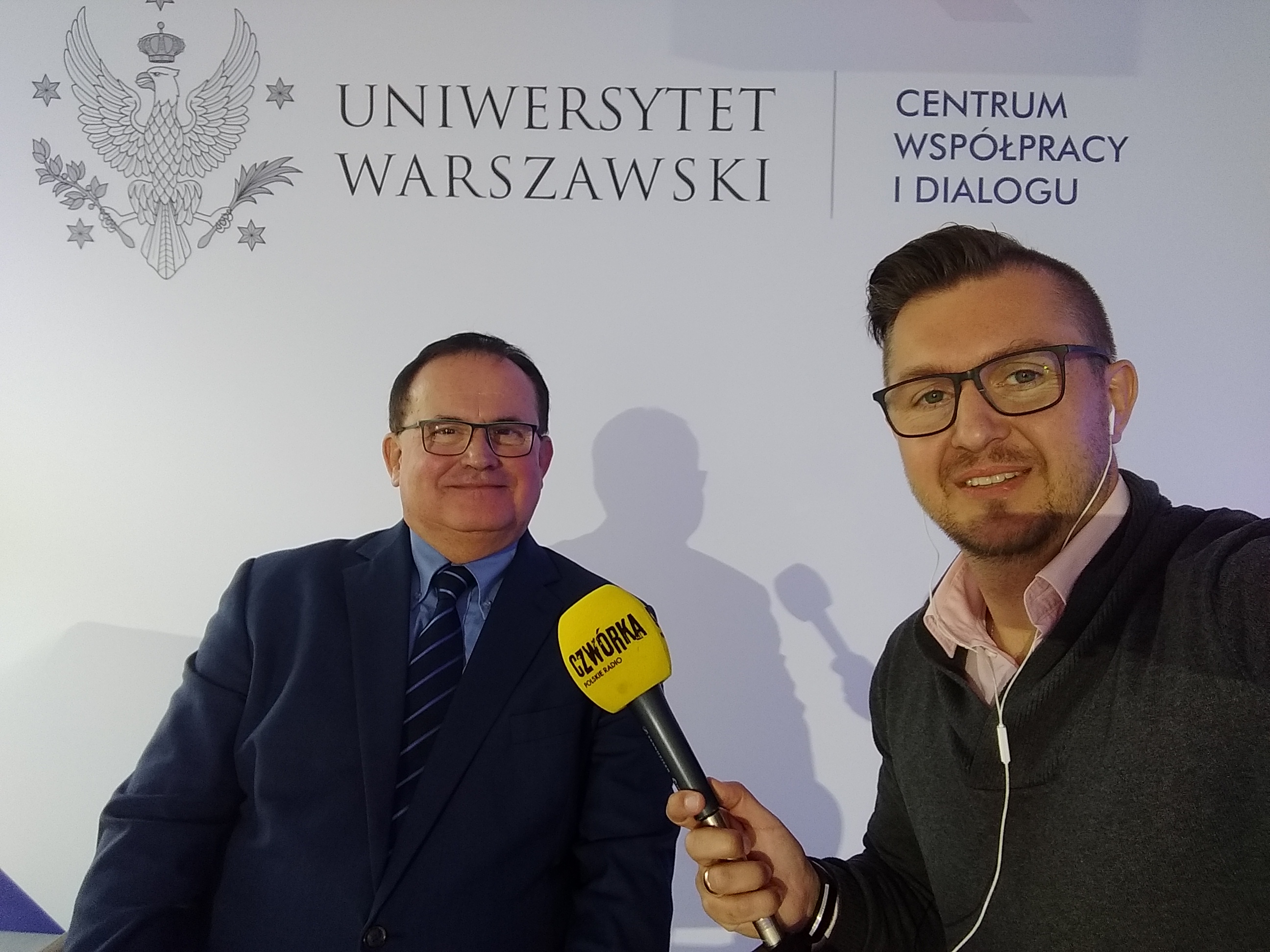 Profesor Paweł Kulesza i Patryk Kuniszewicz fot. Patryk Kuniszewicz/Czwórka