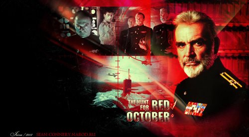 Polowanie na Czerwony Październik - plakat filmowy
