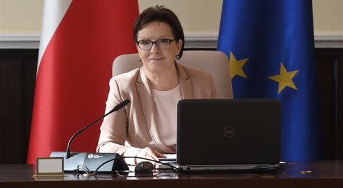 Premier Ewa Kopacz przed posiedzeniem rządu
