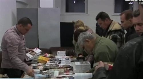 Waler Bułhakau na targach książek
