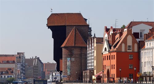 Jedna z wizytówek Gdańska, słynny Żuraw nad Motławą