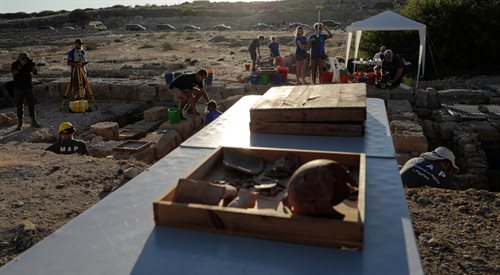 Miejsce prowadzonych przez polskich archeologów prac wykopaliskowych w Nea Pafos