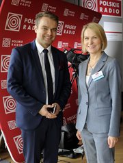Dr. Barbara Stanisławczyk-Żyła, President of the Board and Editor-In-Chief, Polskie Radio S.A. and   Rafał Bochenek, Government Spokesman
