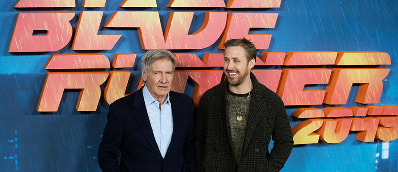 Harrison Ford i Ryan Gosling podczas pokazu Blade Runner 2049