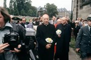 Kardynałowie Wyszyński i Wojtyła podczas Konferencji Biskupów w Fuldzie. 29.09.1978 
