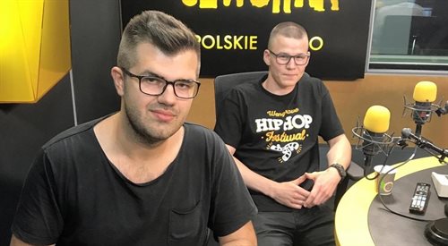 Adrian Majewski Prezes Fundacji Wengroove oraz Adam Sołowiński członek komitetu organizacyjnego podczas wywiadu w Radiowej Czwórce.