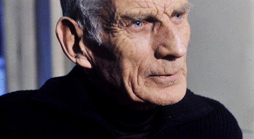 Samuel Beckett w 1977 r. Fotografia autorstwa Rogera Pica