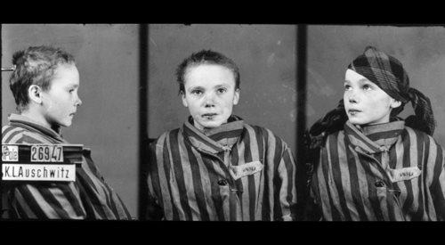 Zdjęcia młodej więźniarki Czesławy Kwoki wykonane przez fotografa obozowego Wilhelma Brasse
