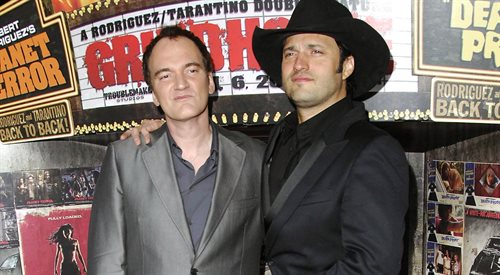 Quentin Tarantino i Robert Rodriguez na premierze Grindhouse w Los Angeles w 2007 roku