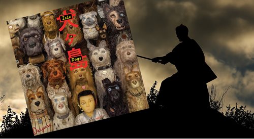 Okładka płyty ze ścieżką dźwiękową filmu Wyspa psów