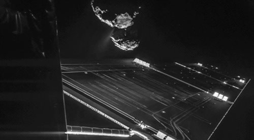 Lądownik przyjrzał się komecie. Zobacz zdjęcie 