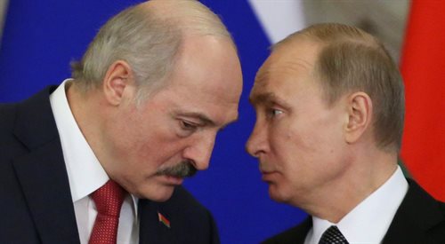 Władimir Putin i  Aleksander Łukaszenka