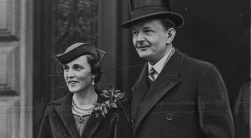 Ambasador Edward Raczyński i Cecylia Raczyńska