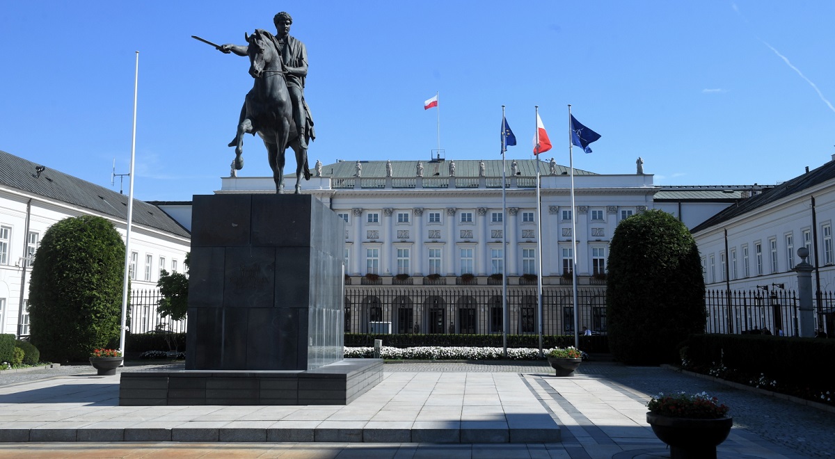 The Polish Presidential Palace in Warsaw.