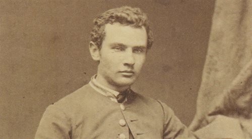 Młody Bolesław Prus, wł. Aleksander Głowacki, w mundurze studenta