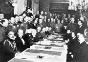Podpisanie traktatu brzeskiego w lutym 1918 roku