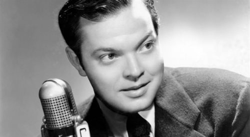 Orson Welles podczas audycji w CBS Radio, 15.09.1941 r.
