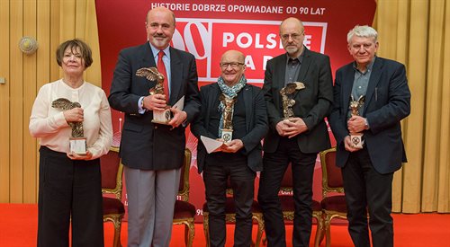 Laureaci Wielkich Splendorów 2015: Elżbieta Kępińska, Marcin Troński, Wojciech Pszoniak, Ingmar Villqist i Jan Warenycia