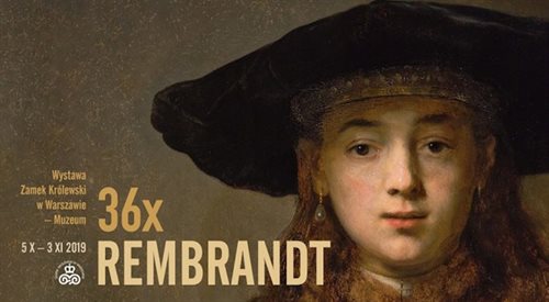 Plakat wystawy 36 x Rembrandt