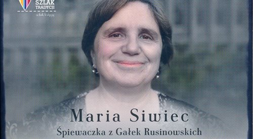 Fragment okładki płyty Maria Siwiec. Śpiewaczka z Gałek Rusinowskich