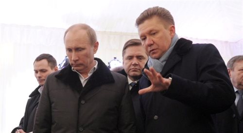 Władimir Putin i prezes Gazpromu Aleksiej Miller