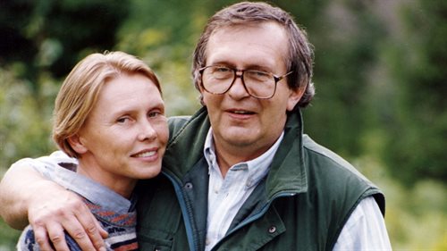Jacek Janczarski wraz z żoną Ewą Błaszczyk w 1994 roku
