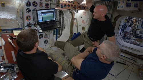 Astronauci oglądają Mundial na ISS.