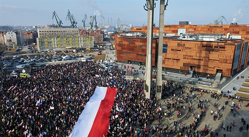 Gdańsk: demonstracja Komitetu Obrony Demokracji