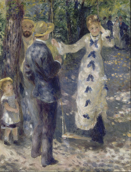 "Huśtawka” – jeden ze słynniejszych obrazów Auguste’a Renoira (1876), źr. Muzeum Orsay, Wikipedia/dp