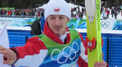 Adam Małysz podczas igrzysk olimpijskich w Vancouver w 2010 roku