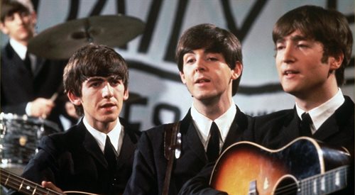 Zespół The Beatles na scenie