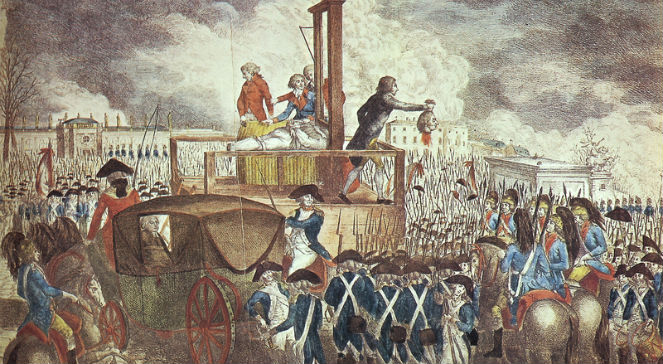 Egzekucja Ludwika XVI fot. Wikimedia Commons.
