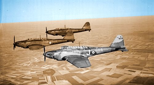 Samoloty Fairey Battle. Jednostki tego typu były na wyposażeniu Dywizjonu 305