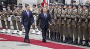 Prezydent Andrzej Duda wita prezydenta Kazachstanu Nursułtana Nazarbajewa - Pałac Prezydencki 