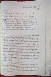Faksymile Konstytucji 3 maja w Sali Senatorskiej na Zamku Królewskim w Warszawie