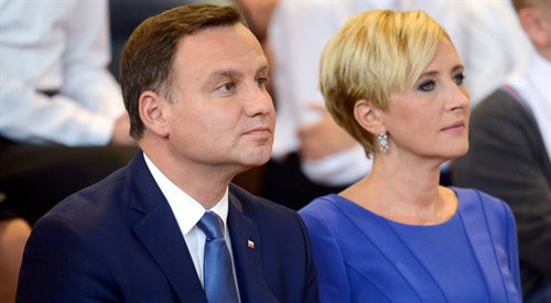 Prezydent Andrzej Duda z małżonką Agatą Kornhauser-Dudą
