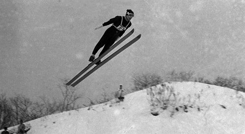 Skok Wojciecha Fortuny na Olimpiadzie Zimowej w Saporo w 1972 roku