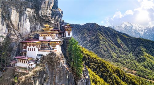 Klasztor Tiger Nest w Bhutanie