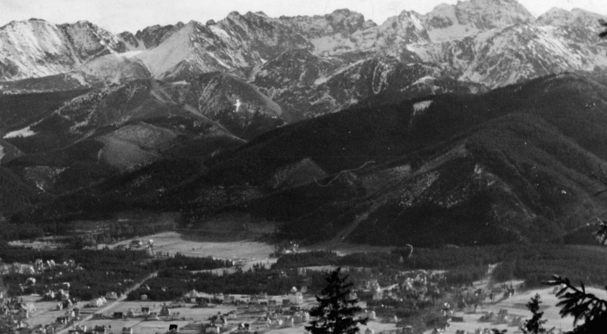 Przedwojenna panorama Zakopanego. Fot.: NAC