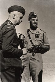 Naczelny Wódz Polskich Sił Zbrojnych gen. Kazimierz Sosnkowski i dowódca 2 Korpusu Polskiego gen. Władysław Anders. Bliski Wschód, 1943