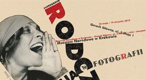 Fragm. plakatu wystawy Aleksander Rodczenko. Rewolucja w fotografii w krakowskim Muzeum Narodowym