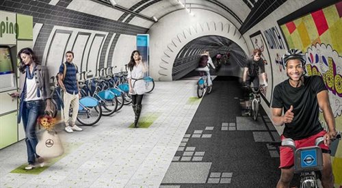 Wizja dróg rowerowych w londyńskim metrze przedstawia się bardzo efektownie